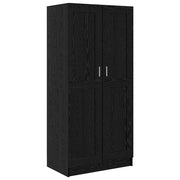 vidaXL Guardaroba Rovere nero 82.5 x 51.5 x 180 cm Legno multistrato