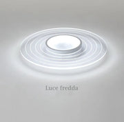 Plafoniera da soffitto lampadario a led lineamenti geometrici 38w 3040lumen luce fredda