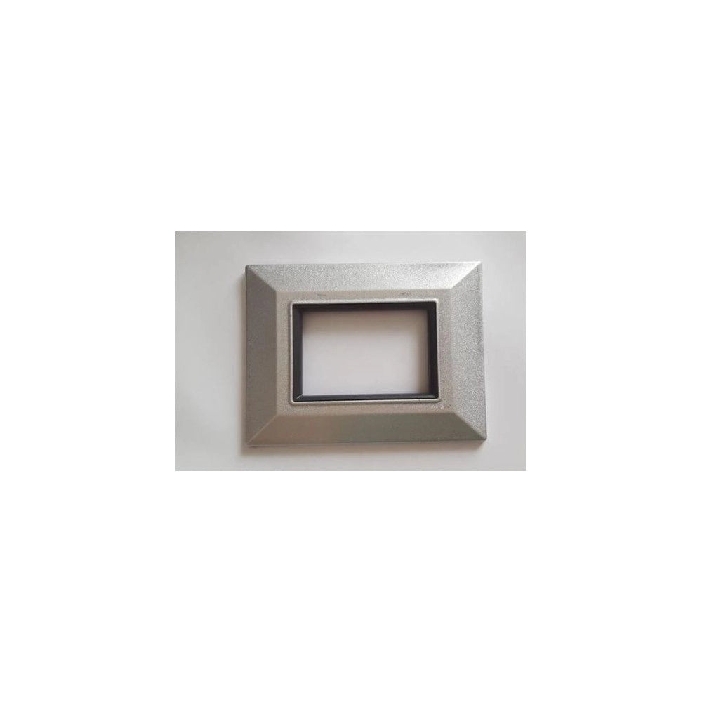 Trade Shop - Placca Placchetta Placchette Compatibili Per Serie Axolute Bticino Colorate Sq - Grigio -4 Fori     -