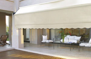 Tenda da Sole Motorizzata 4,5x3m Tessuto Acrilico Kraus Orchidea Ecrù