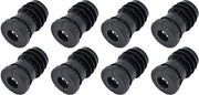 Stopper per tubi rotondi - 8 pezzi - Nero - Montaggio facile - Adatto per tubi di 34 mm - Nero