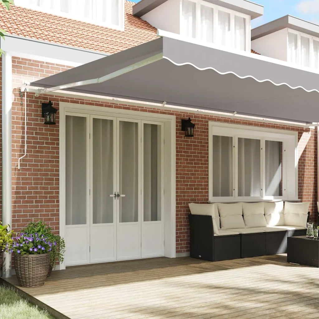 Tettuccio Elettrico Retrattile Grigio chiaro 600 × 350 cm 3331767