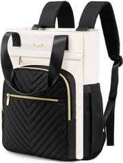 Borsa da spalla per laptop 2 in 1 da 17,3 pollici, impermeabile, per studenti e lavoratori, con tasca per laptop, per uso quotidiano, per donne e ragazze