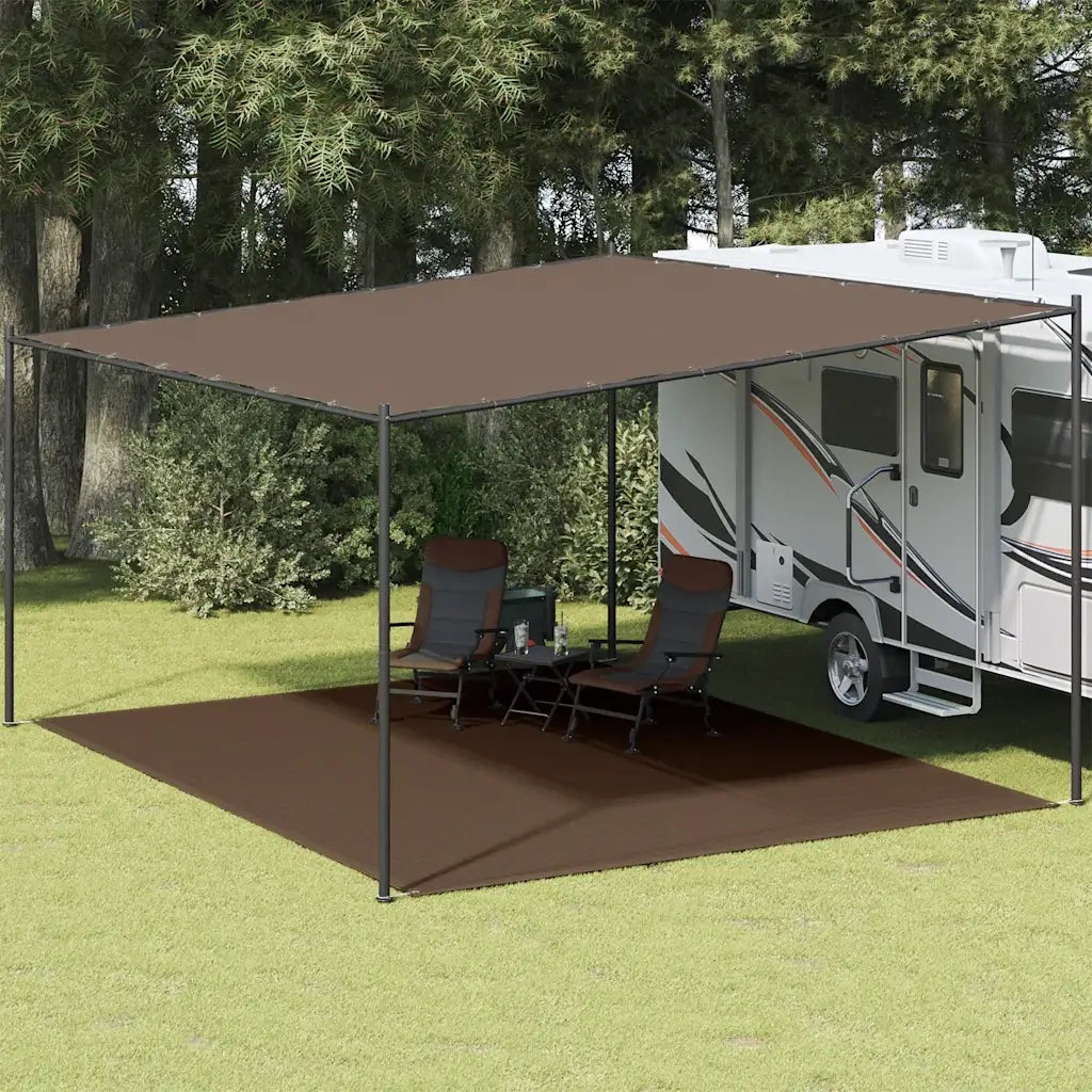 Tappeto da Tenda 400x500 cm Marrone 310812