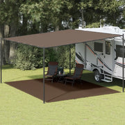 Tappeto da Tenda 400x500 cm Marrone 310812