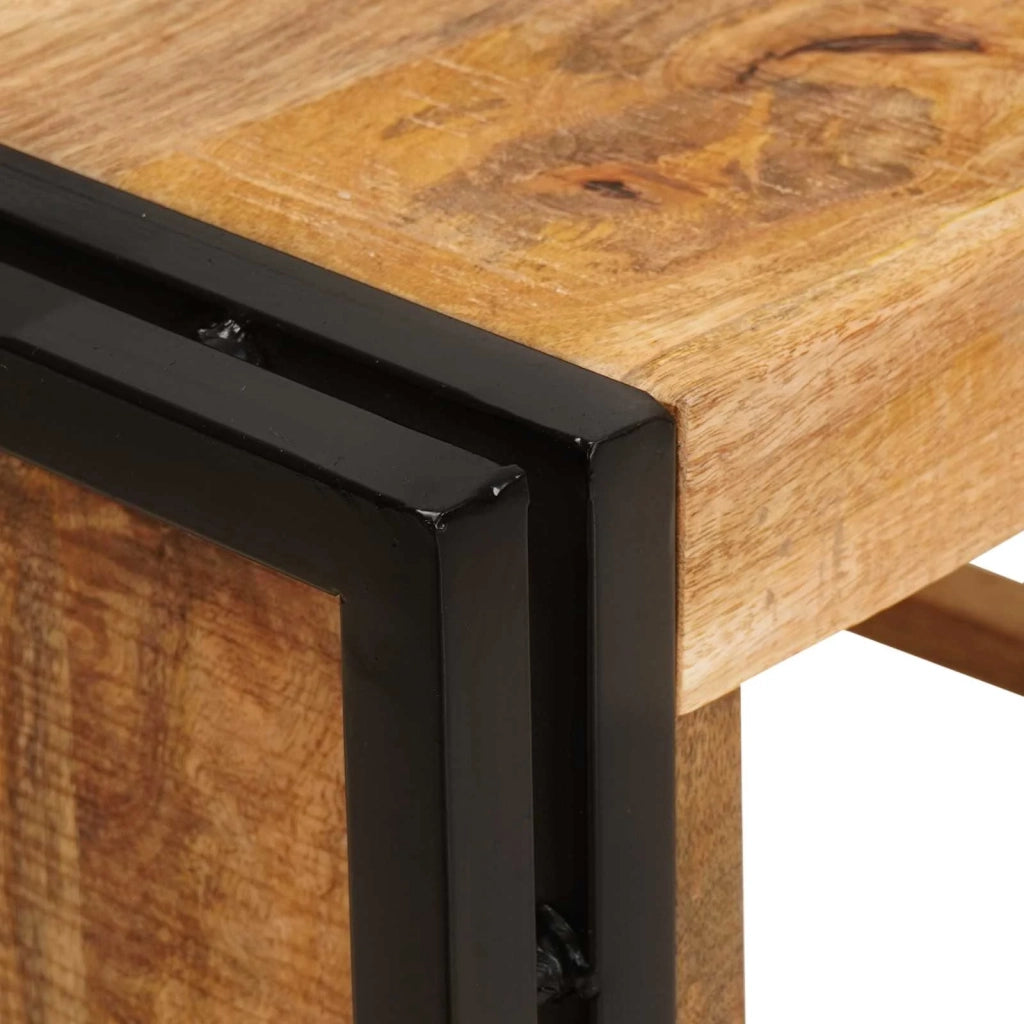 Portabottiglie 80 x 45 x 33 cm Legno di Mango Grezzo Massiccio 4104757