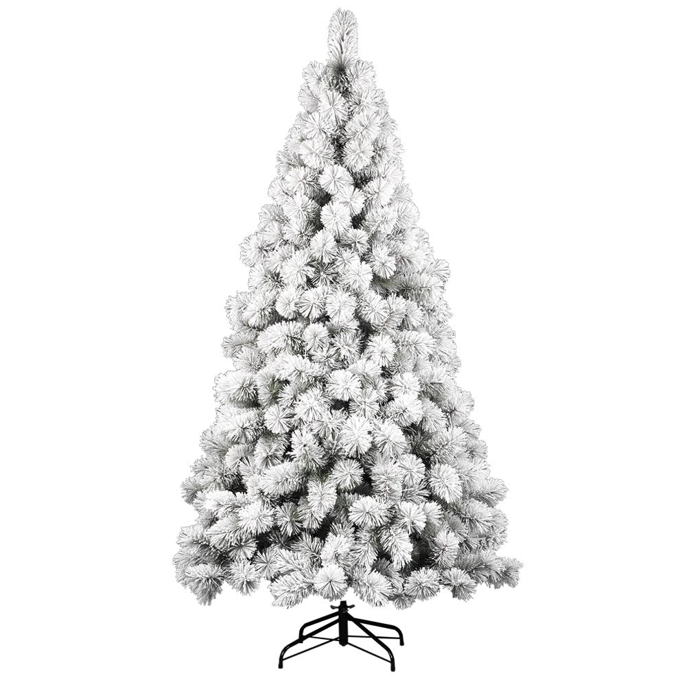 Albero Di Natale Innevato Des Alpes 180cm 312 Rami Super Folto Effetto Neve