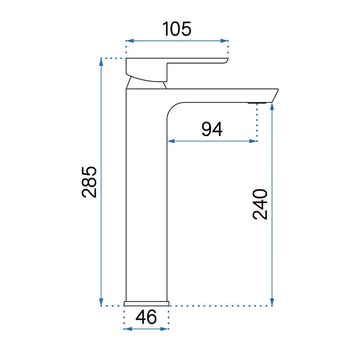 Rubinetto Da Lavabo Rea Argus Chrom High
