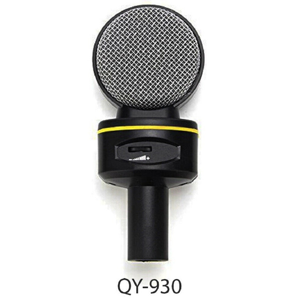 Trade Shop - Microfono A Condensatore Da Tavolo Audio Qy-930 Con Supporto Treppiede Pc Laptop -