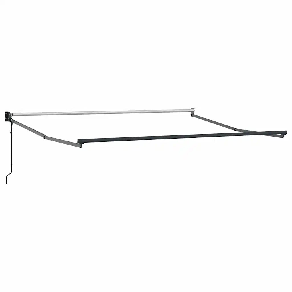 Tenda da Sole Antracite e Bianca 3x2,5 m Tessuto e Alluminio 3216118