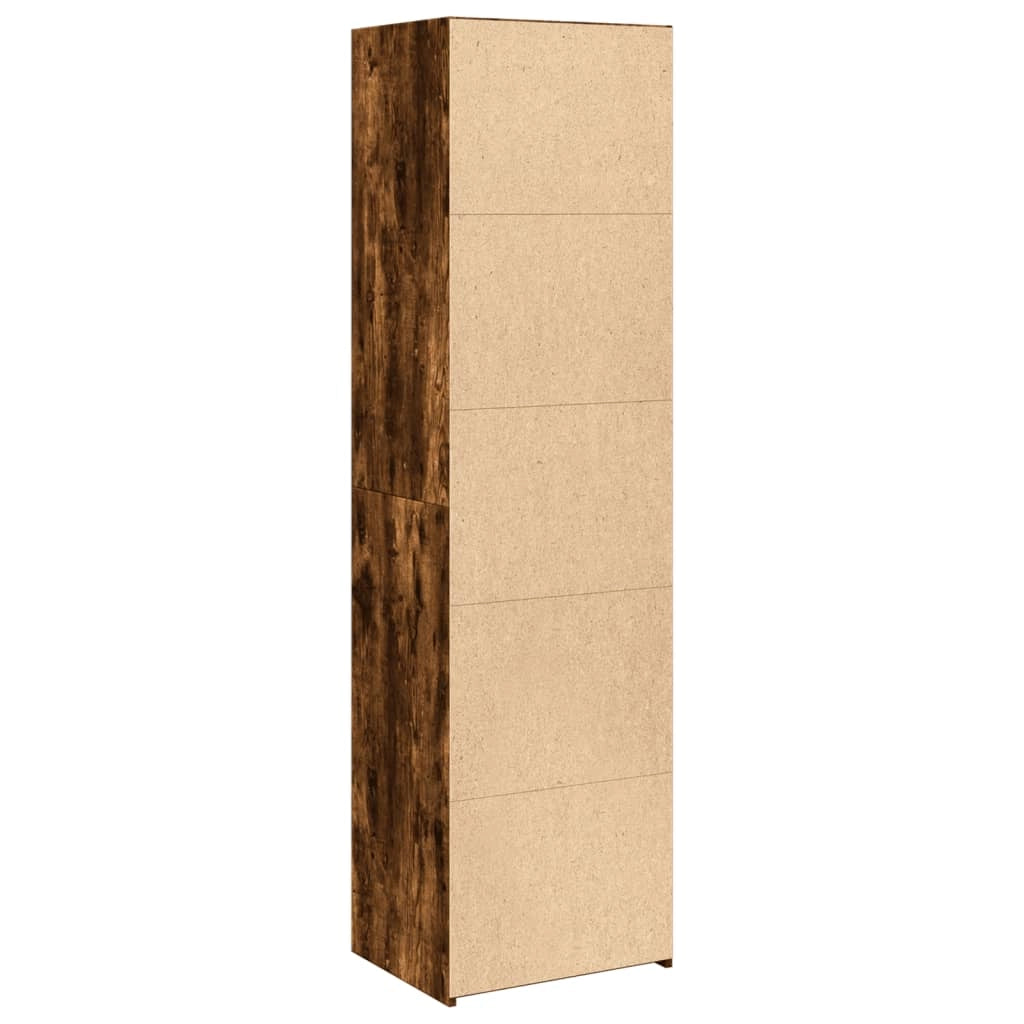 Buffet credenza cassettiera mobiletto mobile contenitore organizer cucina soggiorno salotto alto 50 x 41 x 185 cm legno ingegnerizzato marrone 02_0033365