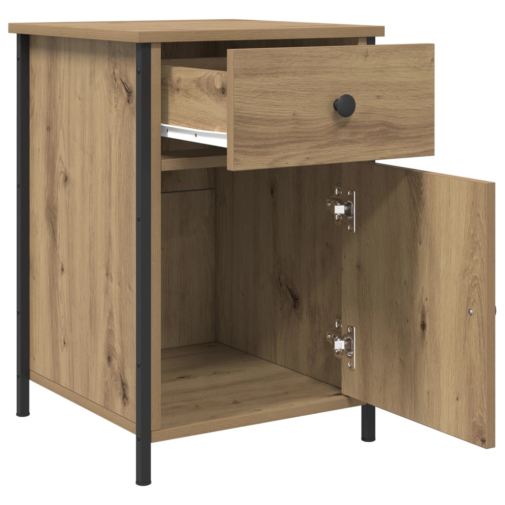 Comodino in rovere artigianale 40x42x60 cm Legno ingegnerizzato