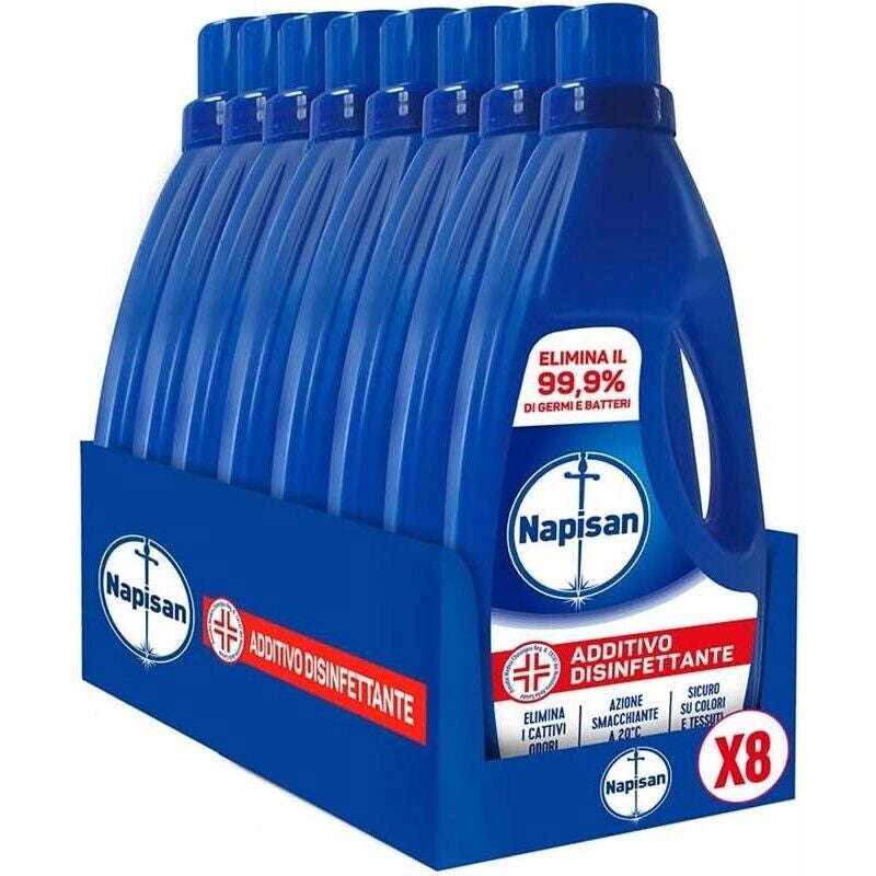 SET 8 NAPISAN ADDITIVO LIQUIDO DISINFETTANTE 1000 ML CLASSICO