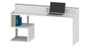 Scrivania a Giorno 180x60x92,5 cm Esse Bianco Lucido