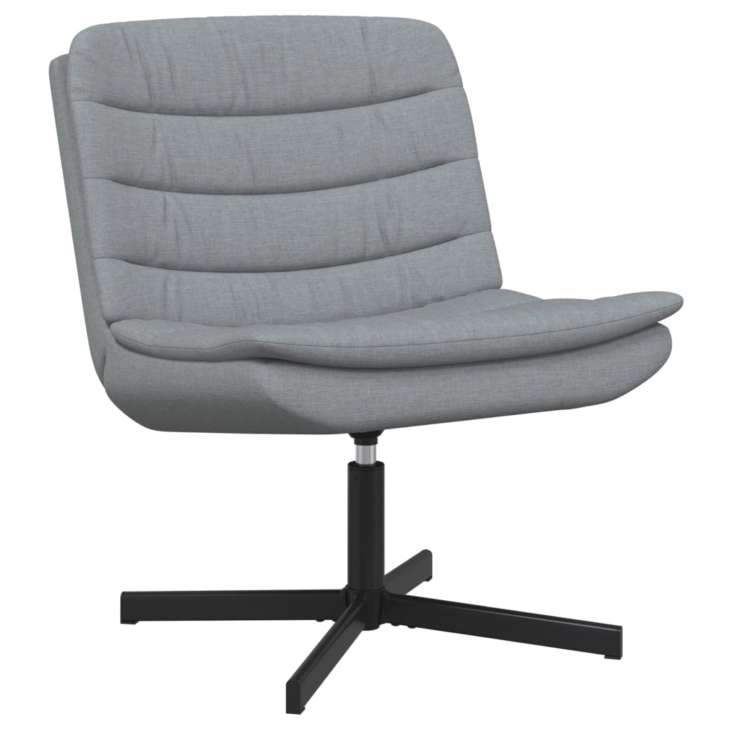 Poltrona Girevole Grigio chiaro Tessuto Standard Ergonomica