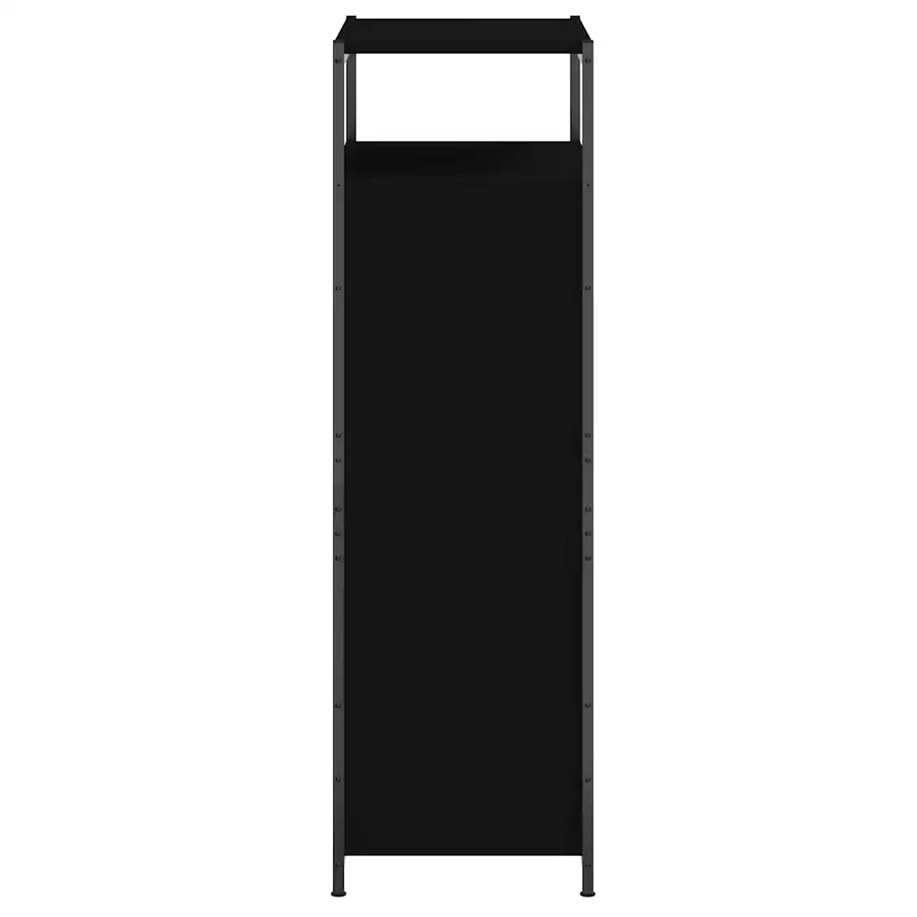 Scarpiera-Scaffale per scarpe Nera 60x34x112 cm in Legno Multistrato