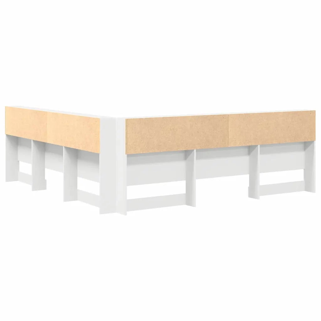 Testiera | Testata contenitore Bianco 180 cm Legno multistrato