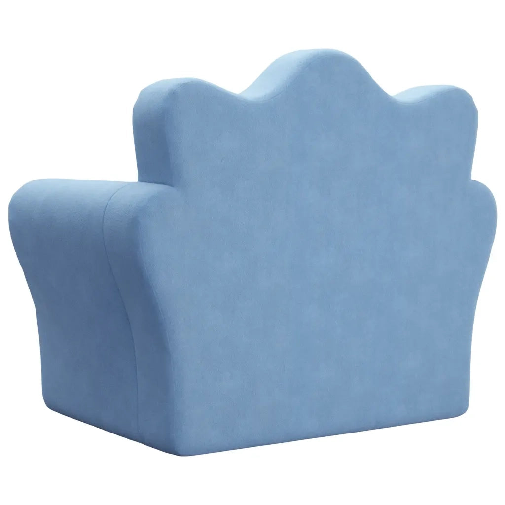 Divano Letto per Bambini-Sofa Letto-Daybed-Divanetto Blu in Morbido Peluche 231224