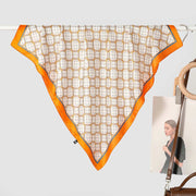 Nuova sciarpa da donna in seta stampata, stile coreano, sciarpa decorativa alla moda e versatile.