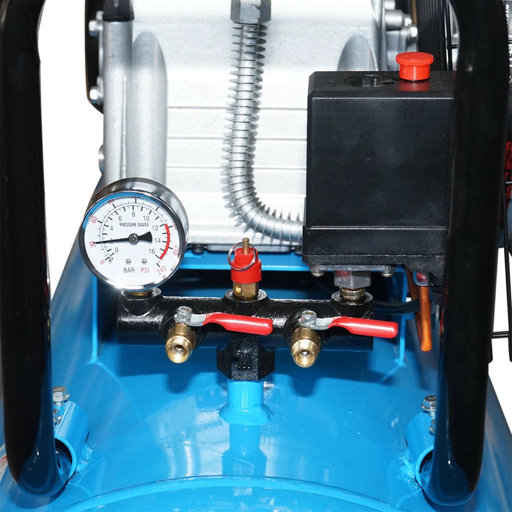 Compressore d'aria 380V, 200L potenza 2,2kW/3HP pressione massima 8 Bar, portata 250L/min Breckner Germany