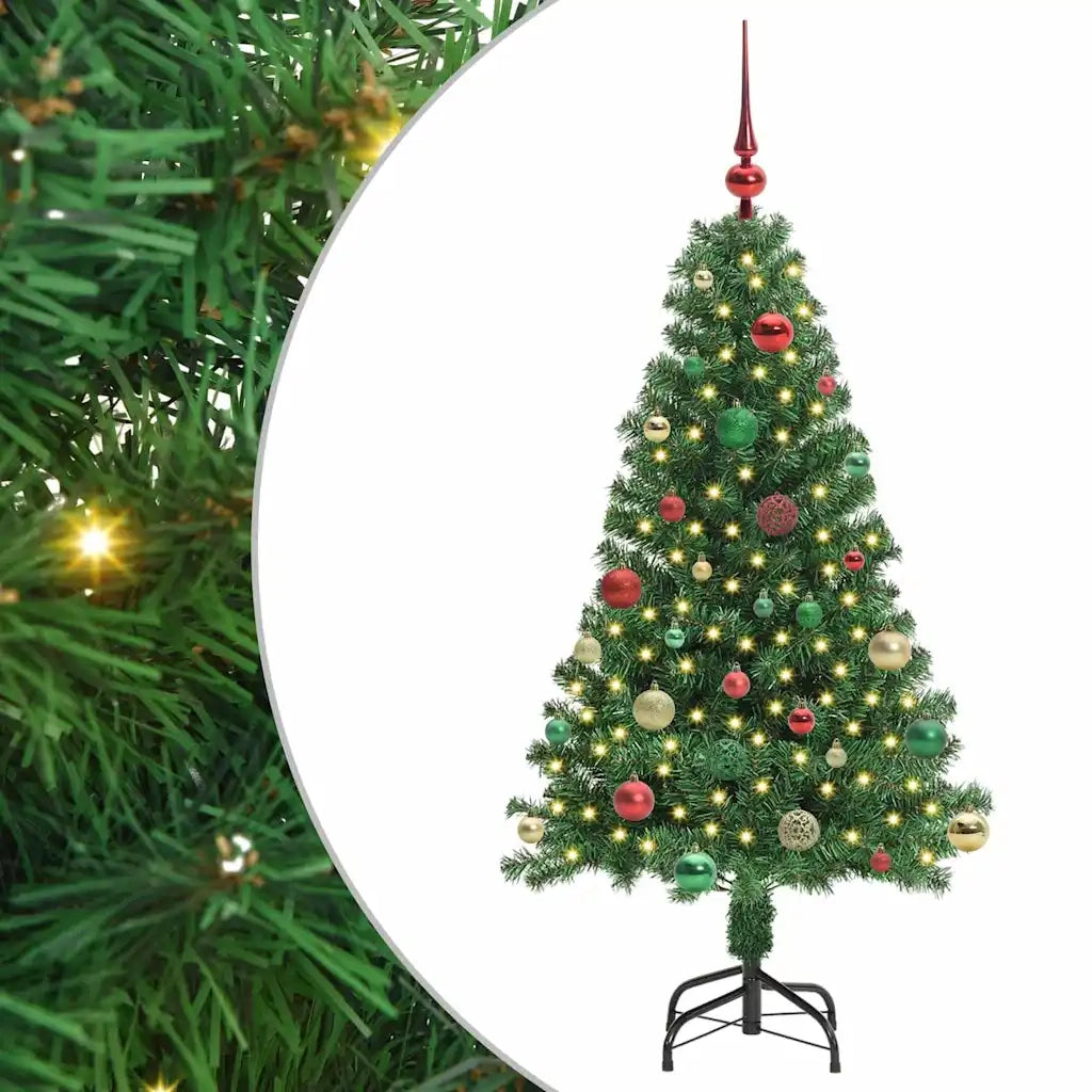 Albero di Natale | Decorazioni natalizie artificiale con 150 LED Verde 150 cm