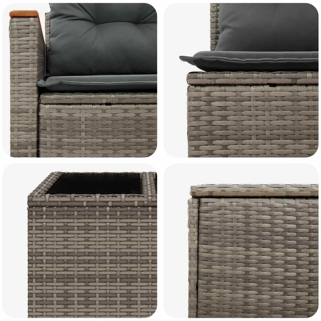 Set di divani 6 pz Grigio e Grigio Scuro 3447616