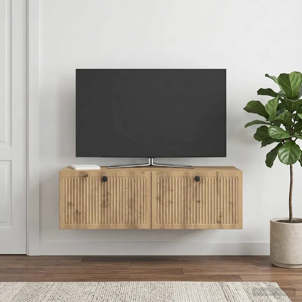 Mobile Porta TV da Muro Rovere Artigianale 98 x 41 x 30 cm 898024