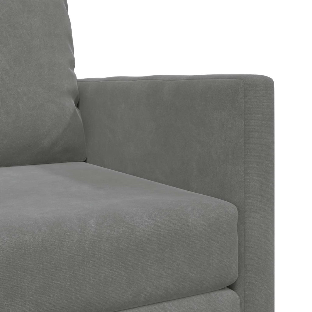 Divano letto Grigio scuro 74 x 77 x 81 cm Velluto 4106613