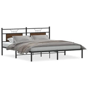 Letto matrimoniale | Letto per adulti | Giroletto senza Materasso Rovere Marrone 183x213 cm Truciolato