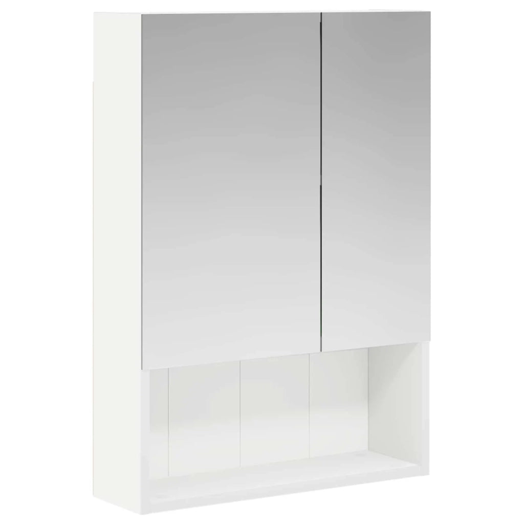 Mobiletto per specchio da bagno Bianco 50 x 14,5 x 70 cm