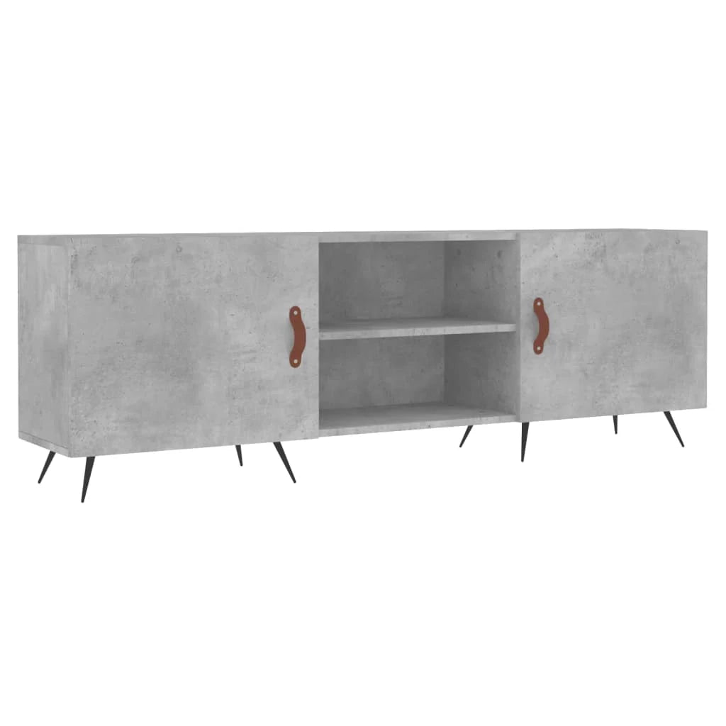 Mobile TV multimediale mensola TV credenza TV per sala da pranzo soggiorno camera da letto 150 x 30 x 50 cm legno ingegnerizzato grigio 02_0026001