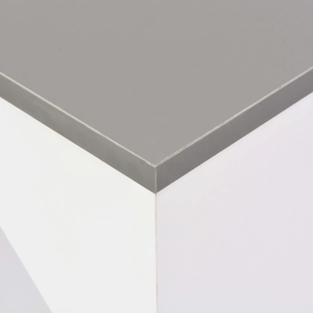 Tavolo alto da bar/bistrot con ripiano rimovibile bianco 138 cm 0902047