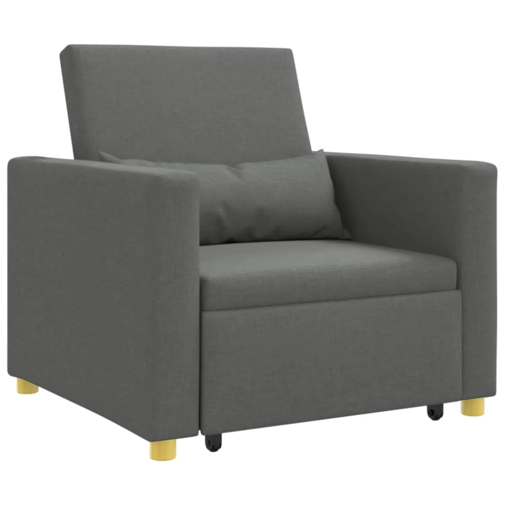 Divano letto estraibile singolo-Sofa Letto-Daybed Grigio scuro 90 x 165 x 87 cm 241148