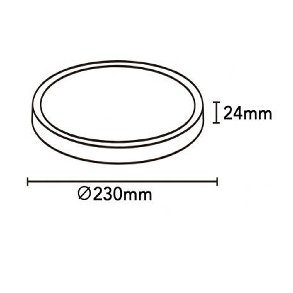 Trade Shop - Plafoniera A Led Slim 18w Ip40 Con Tecnologia Cct Da 6500k A 2700k Con Switch Lv230-3c - Bianco