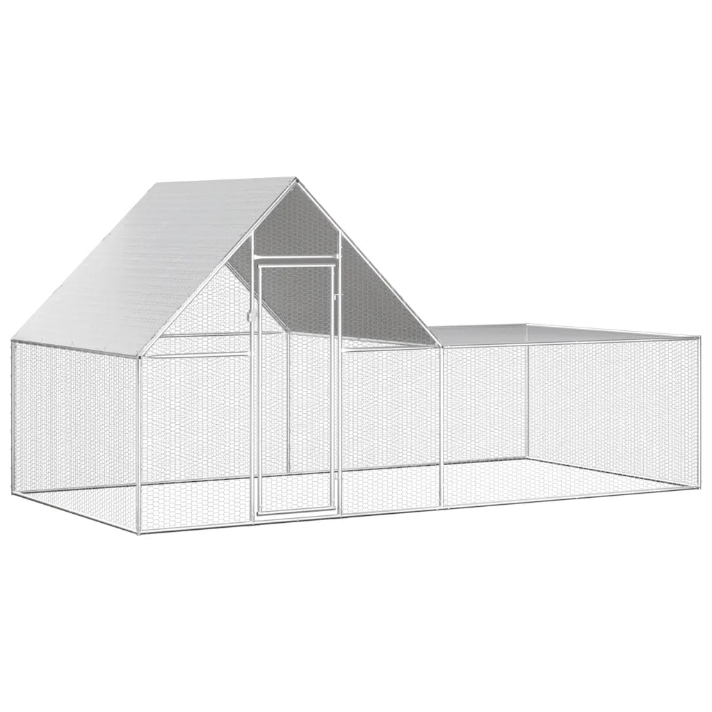 Pollaio 4x2x2 m in Acciaio Zincato CFW9008291