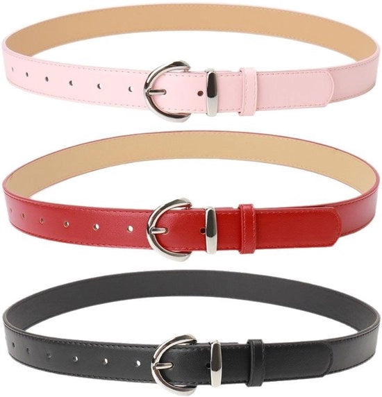 Raccordi per abbinamento - Cinture in pelle - Cinture per pantaloni, Cinture con regolazione della lunghezza, 103 cm, Regolabile, Adatto per quasi tutti gli abiti da donna