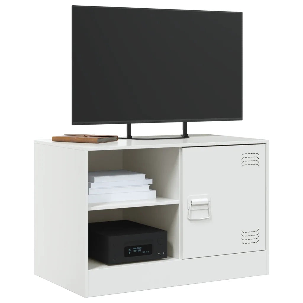 Mobili TV 2 pz Bianchi 67x39x44 cm in Acciaio 841702