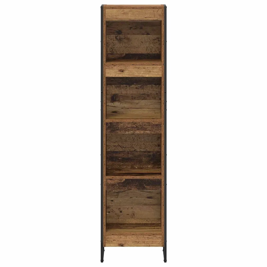 Armadio per Libri Legno vecchio 40 x 30 x 155 cm