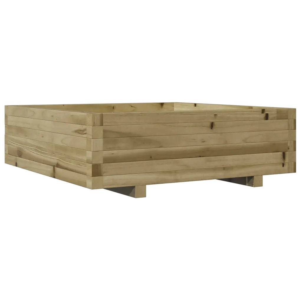 Fioriera da Giardino 80x80x26,5 cm in Legno di Pino Impregnato