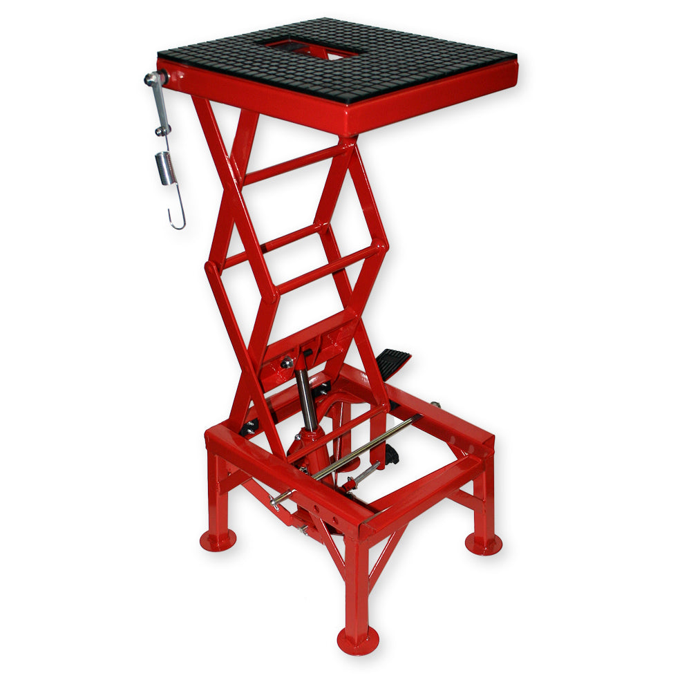 Alzamoto idraulico, max 135 kg, altezza 35-90 cm, Pedana solleva moto