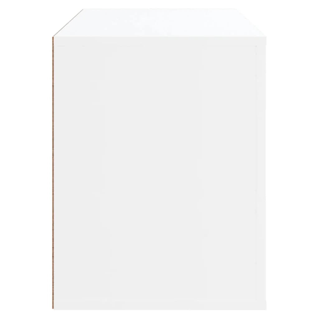 Scarpiera mobile contenitore per scarpe mobile per ingresso/corridoio/soggiorno 80 x 35 x 45 cm legno ingegnerizzato bianco 02_0021508