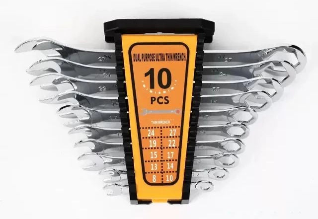 Set 10 pz chiavi ultrasottili Super Sottili per Tubi Idraulici da 8 a 24