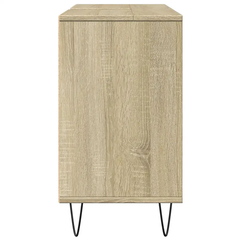 vidaXL Mobile da Bagno Rovere Sonoma 80x33x60 cm in Legno Multistrato