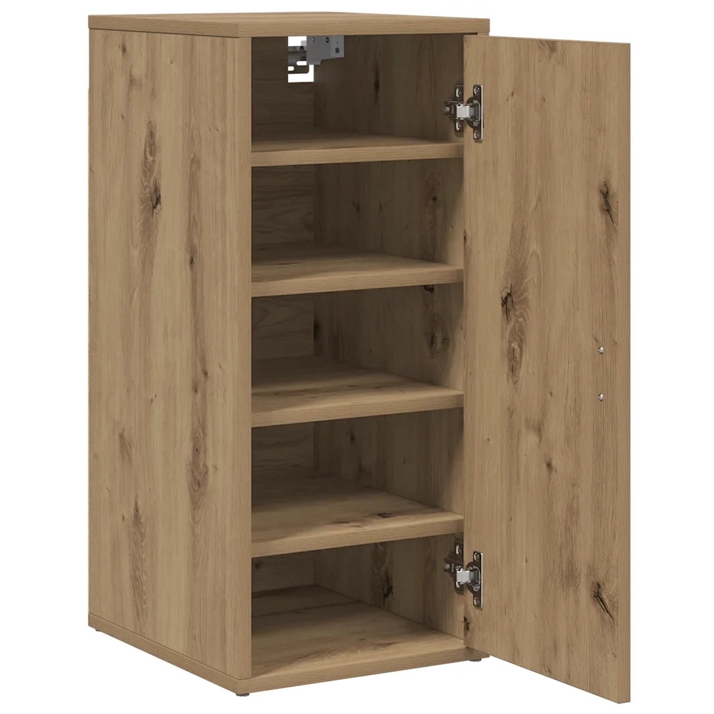 Scarpiere 2 pz | Mobile per scarpe Rovere Artigianale 32x35x70 cm in Truciolato