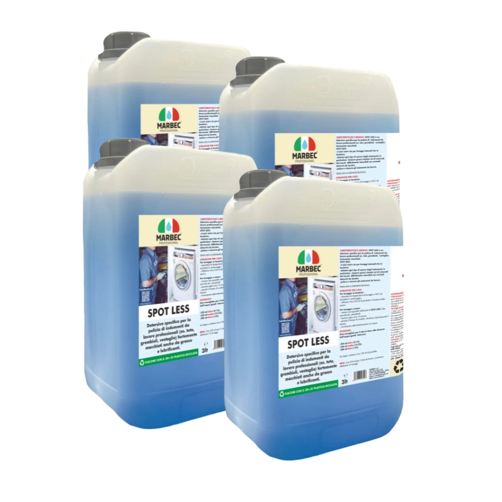 Detersivo professionale per tute da meccanico SPOT LESS   3LTx4Pz