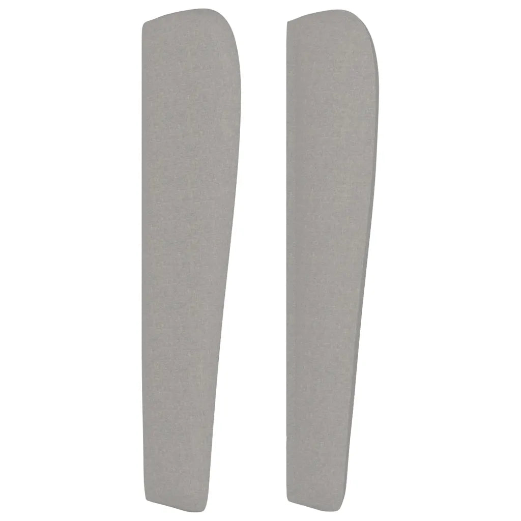 Testiera ad Orecchio Grigio Chiaro 203x23x118/128 cm in Tessuto 3118118