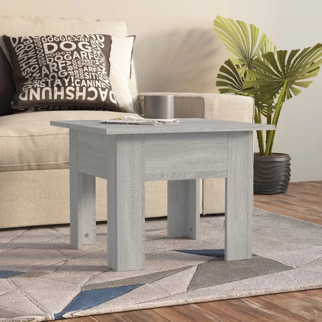 Tavolino da Salotto Grigio Sonoma 55x55x42 cm in Truciolato 813069