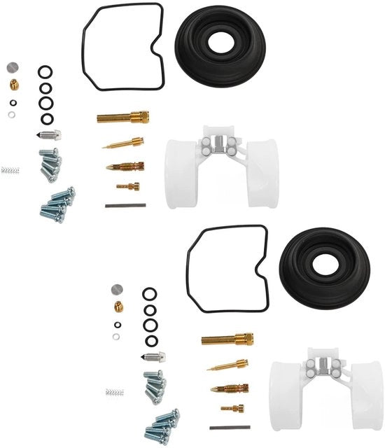 Kit di riparazione del carburatore 2 set - Sostituzione per ER500/ER-5 1998-2005 - Materiale metallo/gomma/ABS - Duraturo - Materiale affidabile - Componenti del carburatore