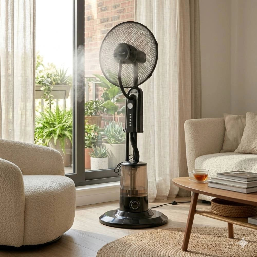 Ventilatore nebulizzante zephir zst42p con telecomando e timer