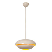 Lampada sospensione retro YOUNES 1xE27 crema Lucide